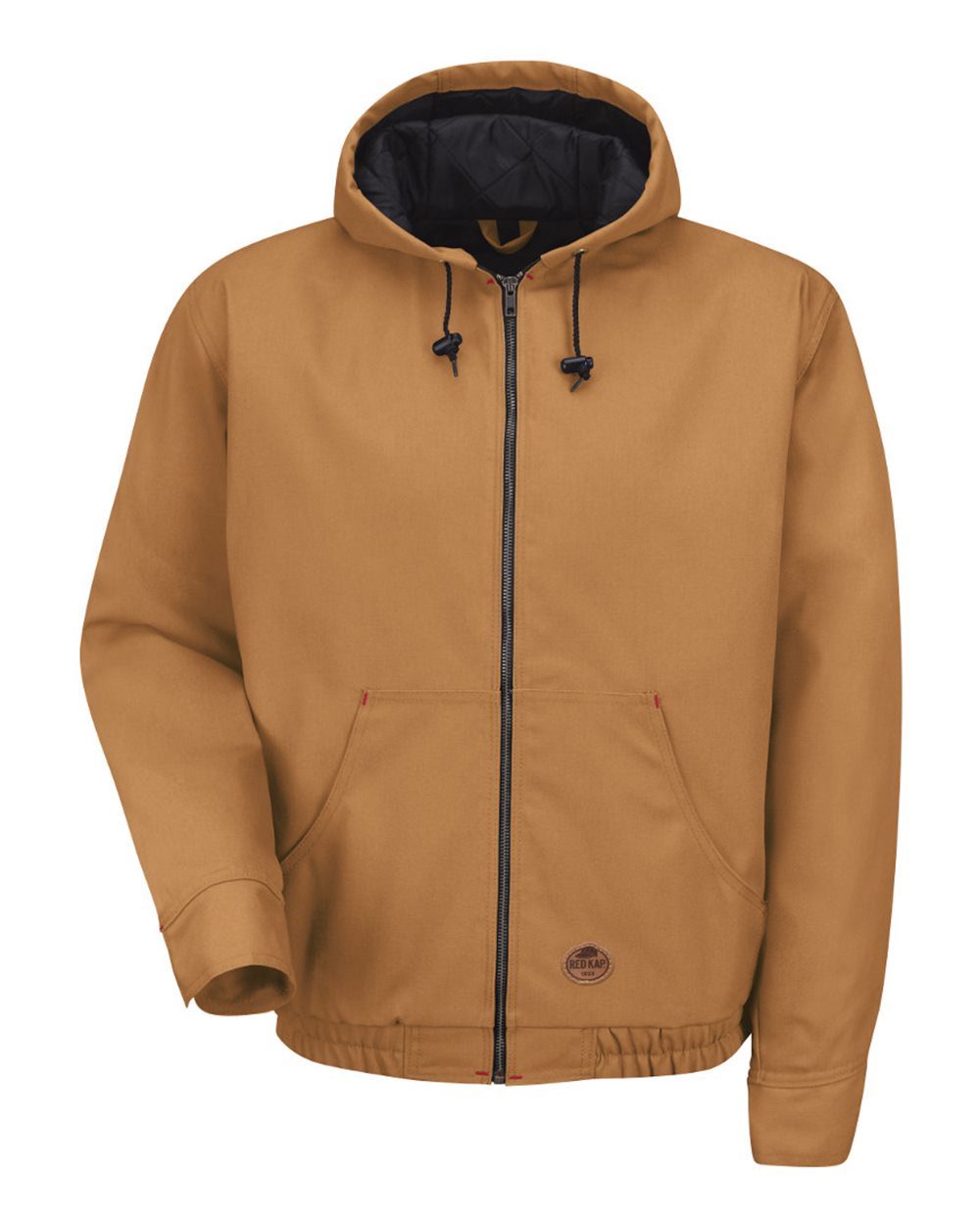Men's Blended Duck Zip-Front Hooded Jacket