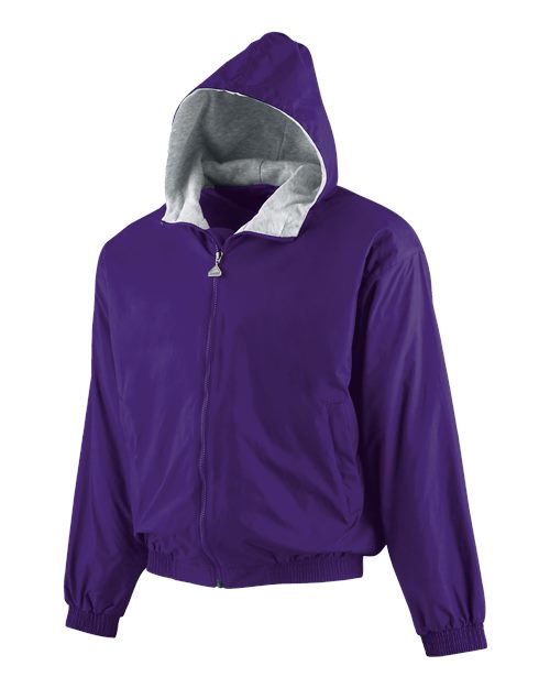 Youth Hooded Taffeta Jacket Image 7