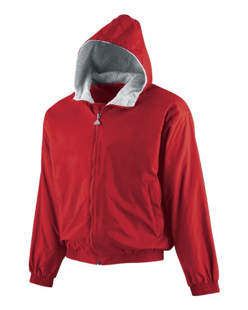 Youth Hooded Taffeta Jacket Image 8