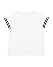 Women's Curvy Collection Vintage Football Tee