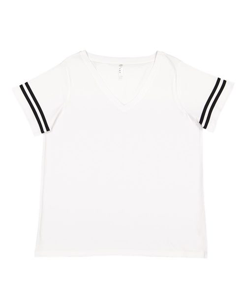 Women's Curvy Collection Vintage Football Tee