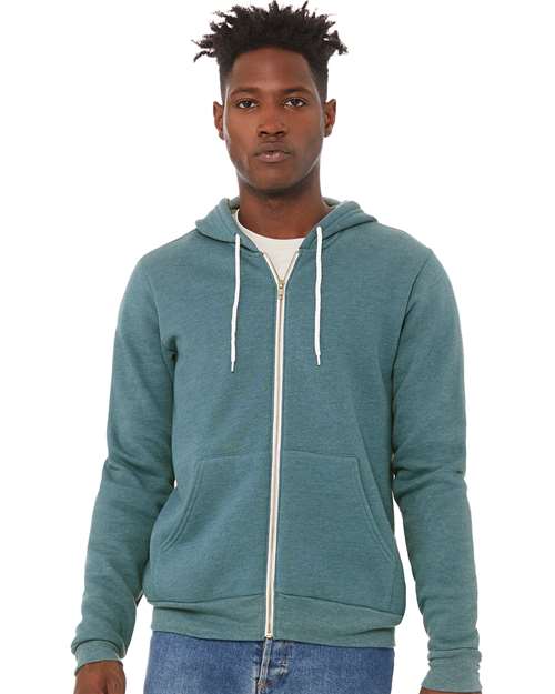 Unisex Sponge Fleece Full-Zip Hoodie Sweatshirt Image 20