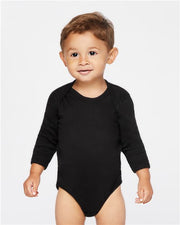 Infant Long Sleeve Baby Rib Bodysuit Image 1