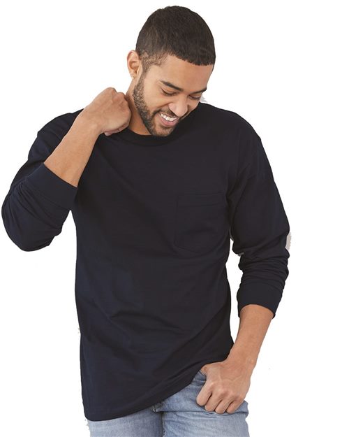 Unisex USA-Made Long Sleeve Pocket T-Shirt