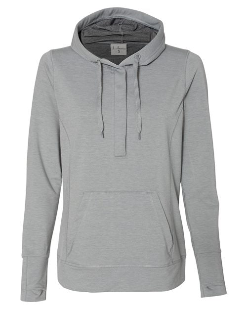 Women’s Omega Stretch Snap-Placket Hooded Sweatshirt Image 1