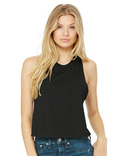 Women's Racerback Crop Tank Image 1