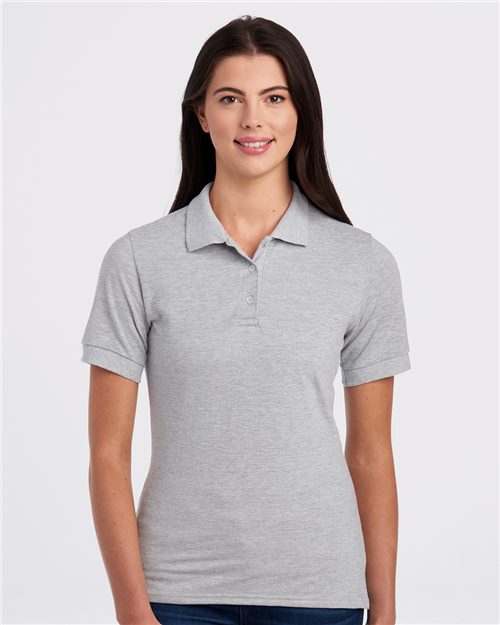 Women's 100% Ring-Spun Cotton Piqué Polo Image 1