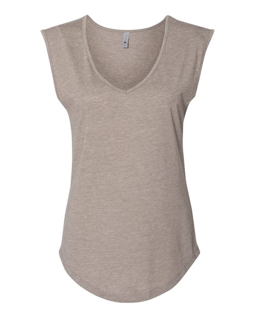 Women's Festival Sleeveless Deep V-Neck T-Shirt Image 1