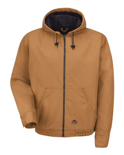 Men's Blended Duck Zip-Front Hooded Jacket Image 2