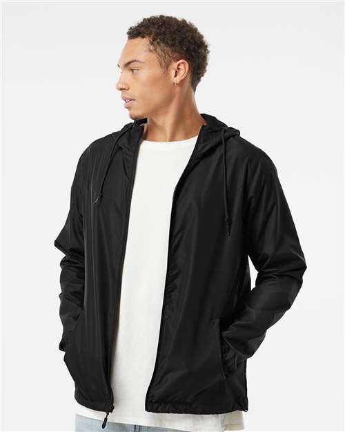 Men's Lightweight Windbreaker Full-Zip Jacket Image 3