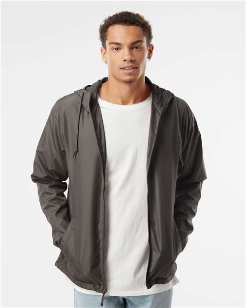 Men's Lightweight Windbreaker Full-Zip Jacket Image 14