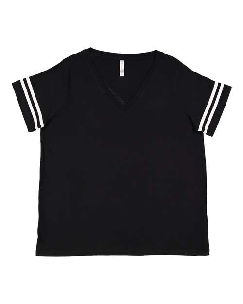 Women's Curvy Collection Vintage Football Tee