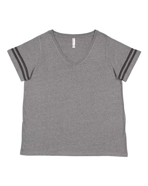 Women's Curvy Collection Vintage Football Tee