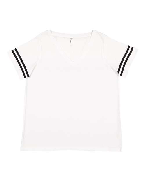 Women's Curvy Collection Vintage Football Tee