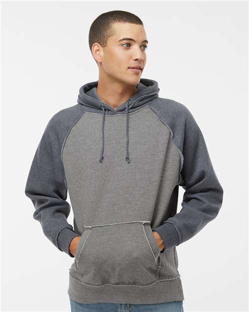 Men's Vintage Heather Hooded Sweatshirt Image 9