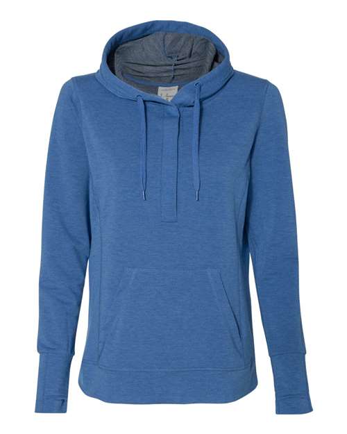 Women’s Omega Stretch Snap-Placket Hooded Sweatshirt Image 3