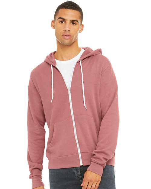 Unisex Sponge Fleece Full-Zip Hoodie Sweatshirt Image 34
