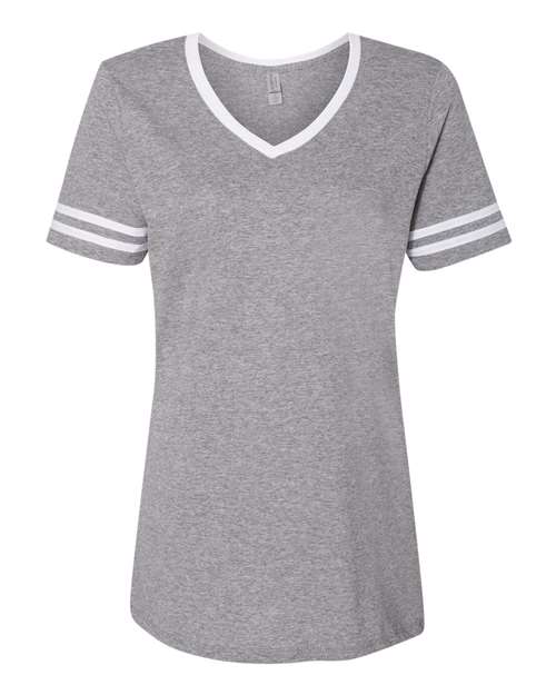 Women's Varsity Triblend V-Neck T-Shirt Image 3