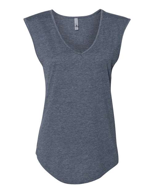 Women's Festival Sleeveless Deep V-Neck T-Shirt Image 2
