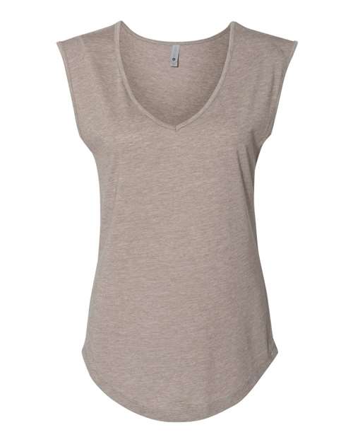 Women's Festival Sleeveless Deep V-Neck T-Shirt Image 4