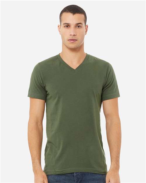 Unisex Jersey V-Neck Tee Image 14