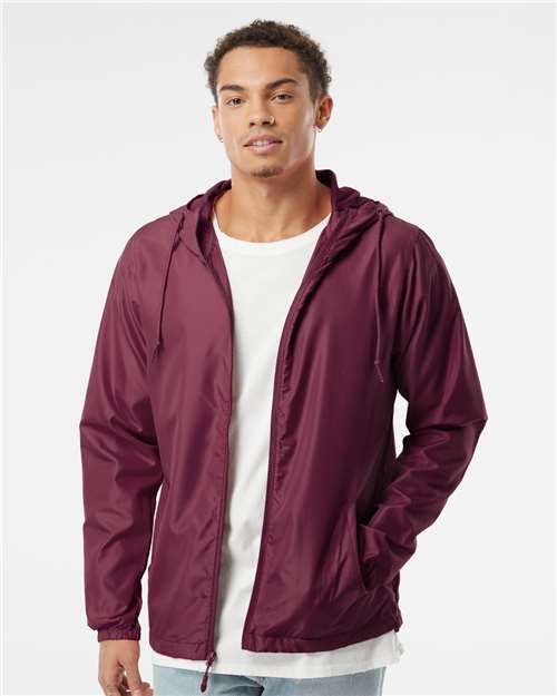 Men's Lightweight Windbreaker Full-Zip Jacket Image 15