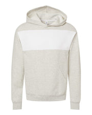 Unisex Snow Heather French Terry Raglan Hooded Sweatshirt Image 1