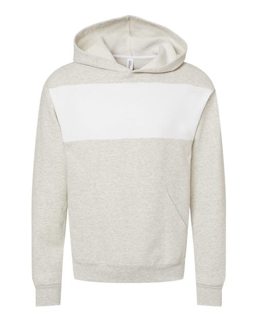 Unisex Snow Heather French Terry Raglan Hooded Sweatshirt Image 1