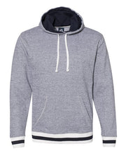 Unisex Peppered Fleece Lapover Hooded Sweatshirt Image 1