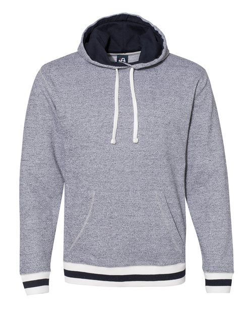 Unisex Peppered Fleece Lapover Hooded Sweatshirt Image 1