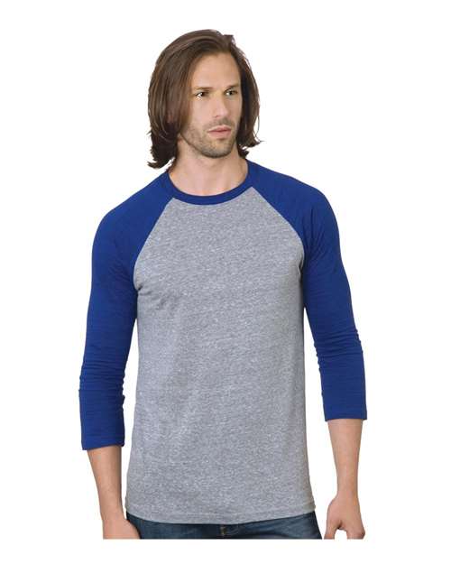 Unisex Triblend Three-Quarter Sleeve Raglan T-Shirt