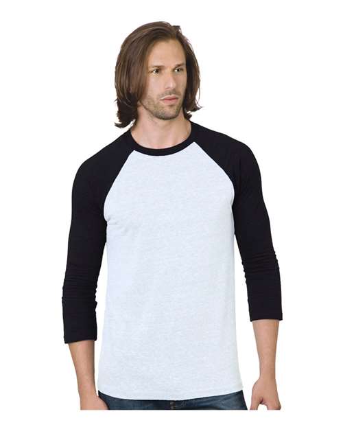 Unisex Triblend Three-Quarter Sleeve Raglan T-Shirt