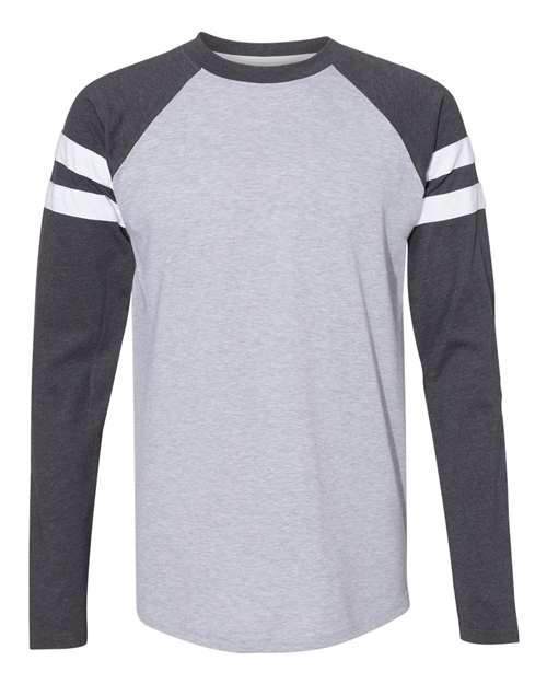 Unisex Fine Jersey Mash Up Long Sleeve Tee