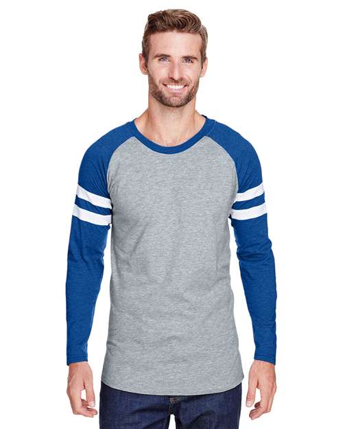 Unisex Fine Jersey Mash Up Long Sleeve Tee Image 6