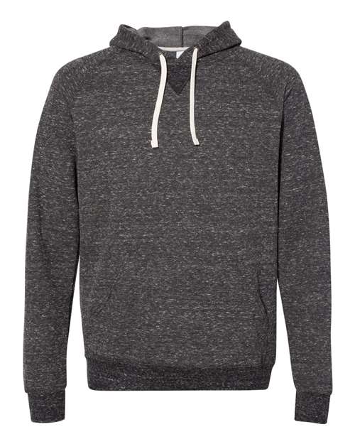 Unisex Snow Heather French Terry Raglan Hooded Sweatshirt Image 2
