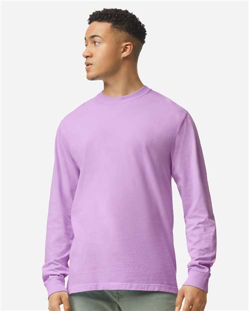 Unisex Garment-Dyed Heavyweight Long Sleeve T-Shirt Image 37