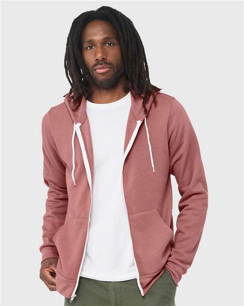 Unisex Sponge Fleece Full-Zip Hoodie Sweatshirt Image 23