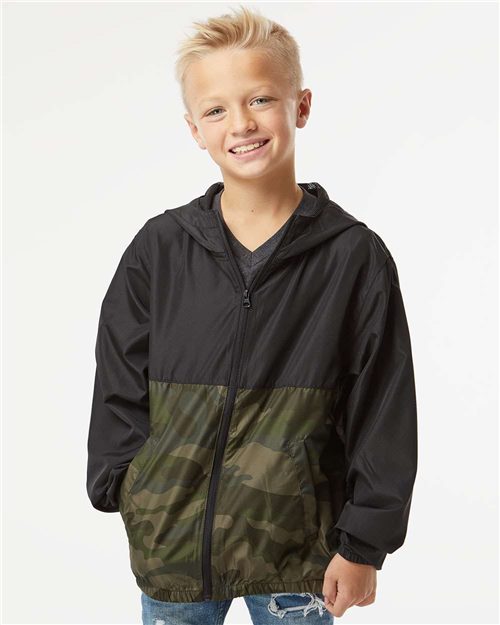 Youth Lightweight Windbreaker Full-Zip Jacket Image 1