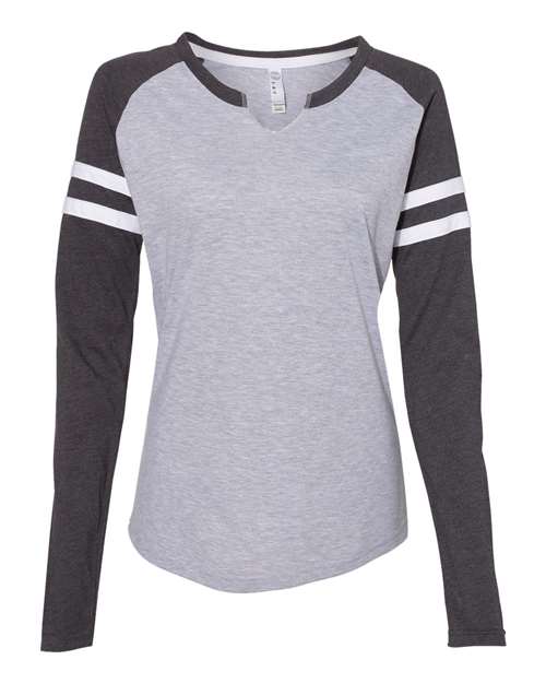 Women's Fine Jersey Mash Up Long Sleeve T-Shirt Image 2