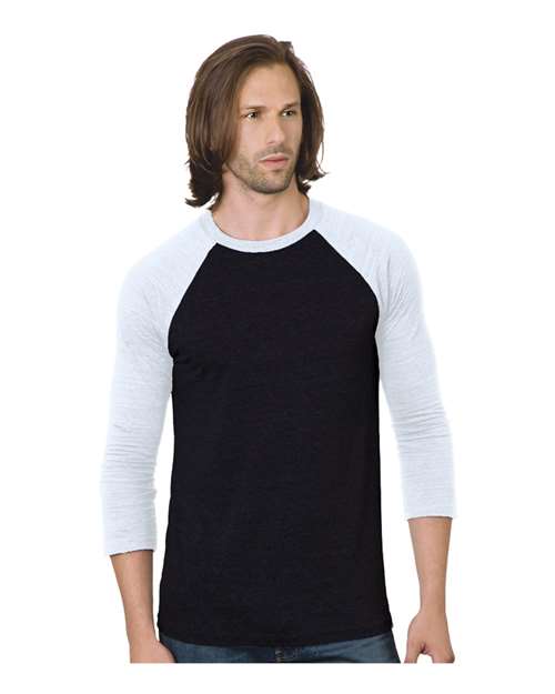 Unisex Triblend Three-Quarter Sleeve Raglan T-Shirt