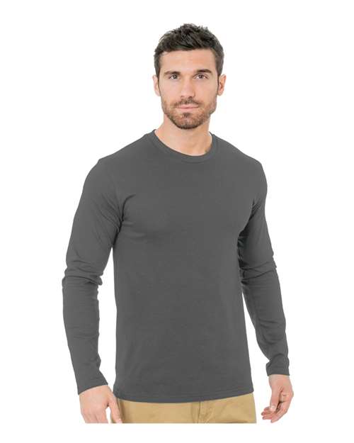 Unisex Fine Jersey Long Sleeve T-Shirt Image 3