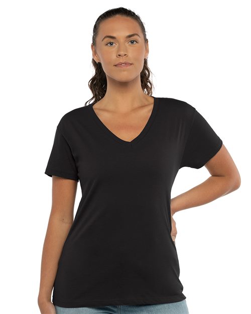 Women’s Cotton V-Neck T-Shirt Image 1
