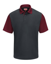 Men's Performance Knit Color-Block Polo Image 1