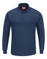 Men's Long Sleeve Performance Knit Polo Image 1