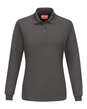 Women's Long Sleeve Performance Knit Polo Image 1