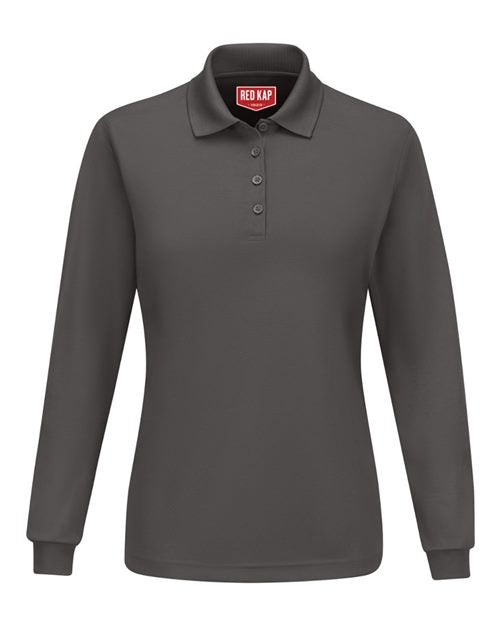 Women's Long Sleeve Performance Knit Polo Image 1