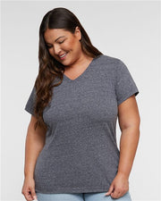Women's Harborside Mélange V-Neck Tee Image 1