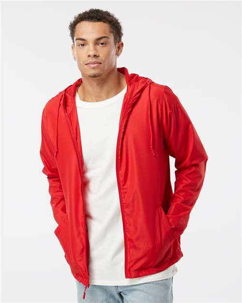 Men's Lightweight Windbreaker Full-Zip Jacket Image 17