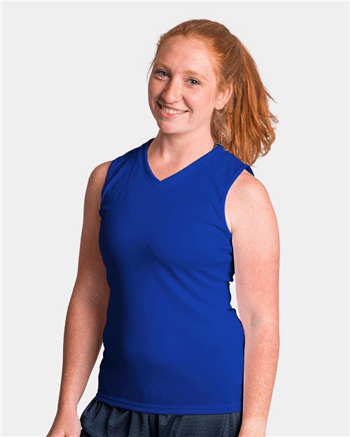 Women's Sleeveless V-Neck T-Shirt Image 1