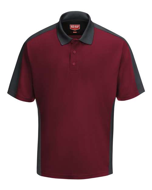 Men's Performance Knit Two Tone Polo Image 3